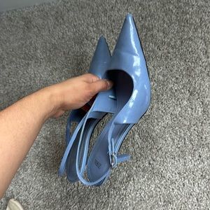Zara blue heels